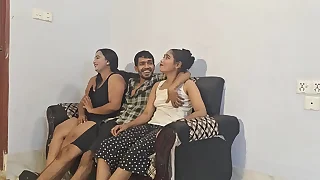 Hanif coupled with Adori coupled with nasima - Desi sex Deepthroat coupled with BBC porn for Bengali Cumsluts threesome A boys Two girls enjoyment from